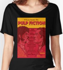 Marsellus y Vincent, Pulp Fiction cartel Women's Relaxed Fit T-Shirt