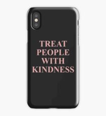 Treat People With Kindness Pink iPhone Case/Skin