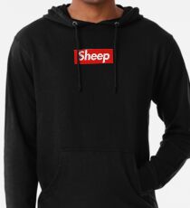 Schaf Box Logo Parodie Leichter Hoodie