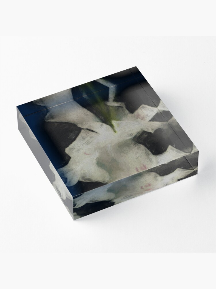 Alternate view of Gladiolus Star of Bethlehem Reworked No. 69, Series 1 Acrylic Block