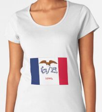 Iowa Flag Women's Premium T-Shirt
