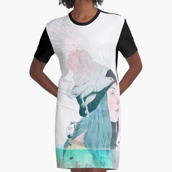 SEA AND AIR by elenagarnu Graphic T-Shirt Dress