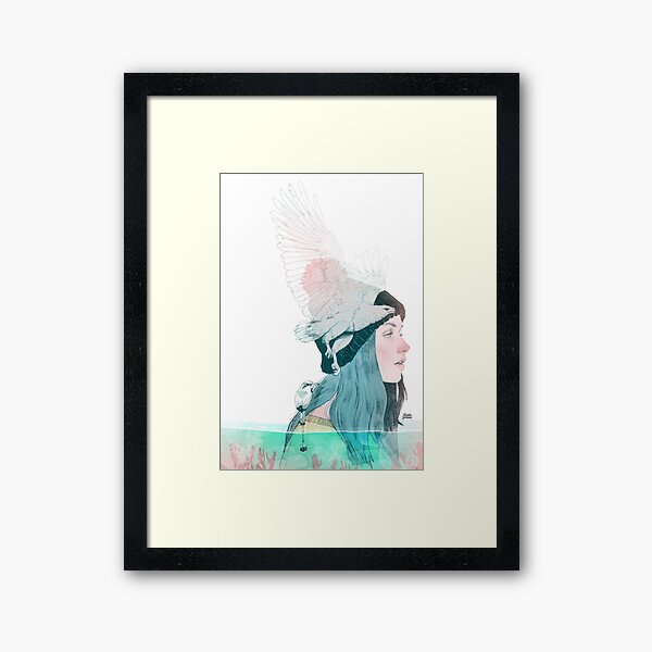 SEA AND AIR by elenagarnu Framed Art Print