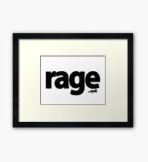 rage quit Framed Print