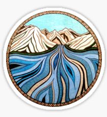 Glacial River Sticker