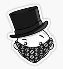 Mr. Monopoly Mann (Grau) Sticker