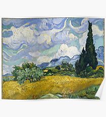Vincent Van Gogh - Wheat Field with Cypresses Poster