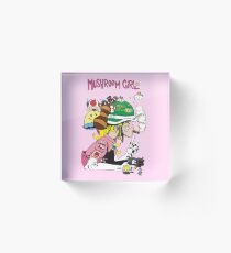 Mushroom Girl Acrylic Block