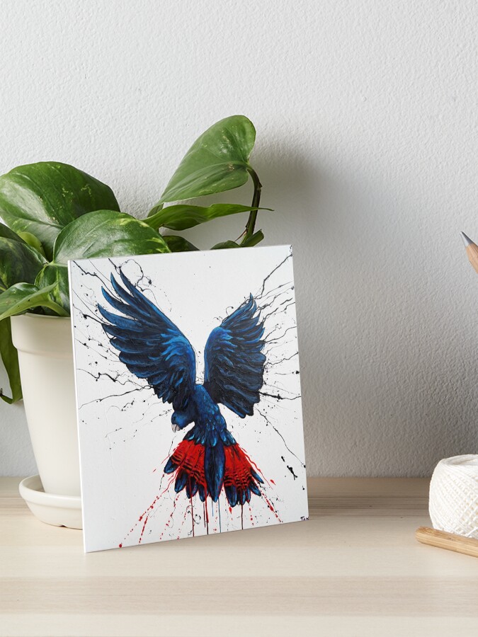 Bird Series Red Tailed Black Cockatoo Art Board Print By Tank