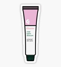 Glossier Rose Balm Dotcom Sticker