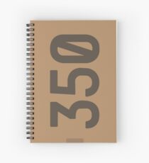 Yeezy Boost 350 Box Illustration Spiral Notebook