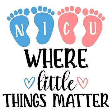  NICU Nurse Gift Newborn Baby Nurse Cosmetic Bag NICU Where  Little Things Matter Makeup Organizer Pouch for Neonatal Nurse (NICU Nurse)  : Clothing, Shoes & Jewelry