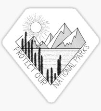 Protect our national parks Sticker