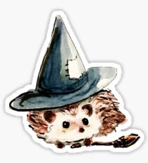 Hedgehog Witch Sticker