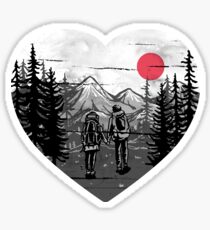 Pegatina Caminata y amor