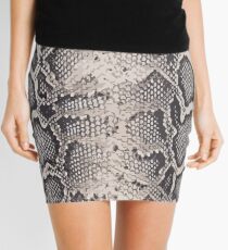 Printed python pattern Mini Skirt