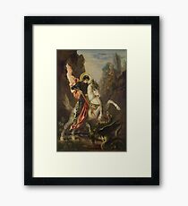 Saint George and the Dragon Gustave Moreau Framed Print