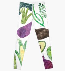 Artistic Vegetables Leggings