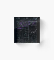 USGS TOPO Map Indiana IN Brookston NW 156315 1962 24000 Inverted Acrylic Block