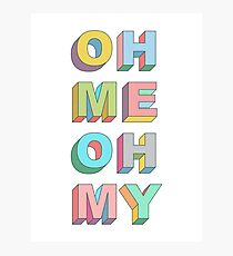 Oh Me Photographic Print