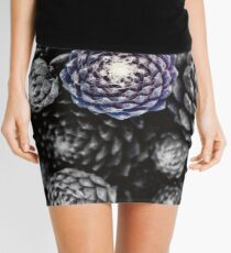 Blue Succulent Mini Skirt