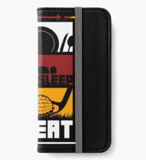 Eat, Sleep, Golf, Repeat - Golfer Novelty T-Shirt iPhone Wallet/Case/Skin