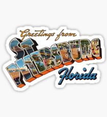 Grüße aus St. Petersburg, Florida 1 Sticker