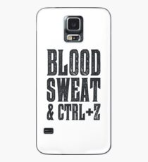 Blood, Sweat & Ctrl + Z Case/Skin for Samsung Galaxy
