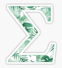 Tropical Sigma Sticker