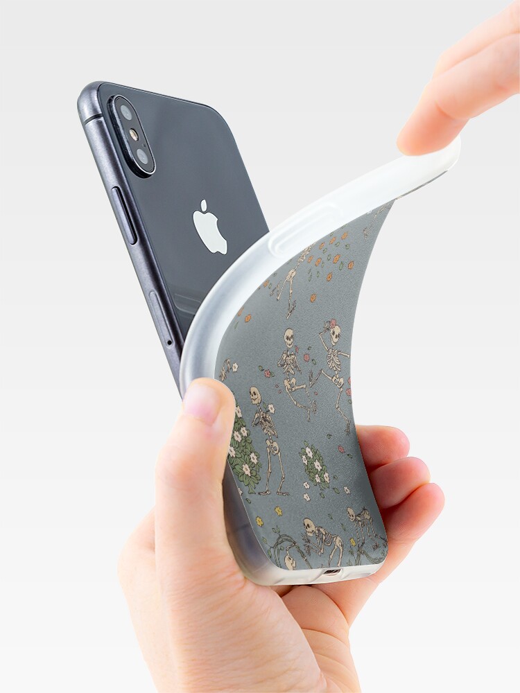 Alternate view of Skeletons with garlands iPhone Case & Cover