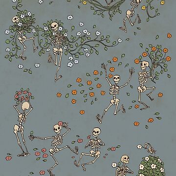 Artwork thumbnail, Skeletons with garlands by tanaudel