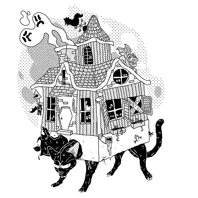 cathouse-by-gracegogarty-redbubble