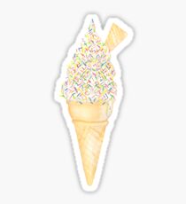 Soft Serve mit Streuseln - Pink Sticker