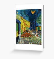 Goodsoup terrace at night (Monkey Island) Greeting Card