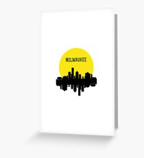 Milwaukee skyline Greeting Card