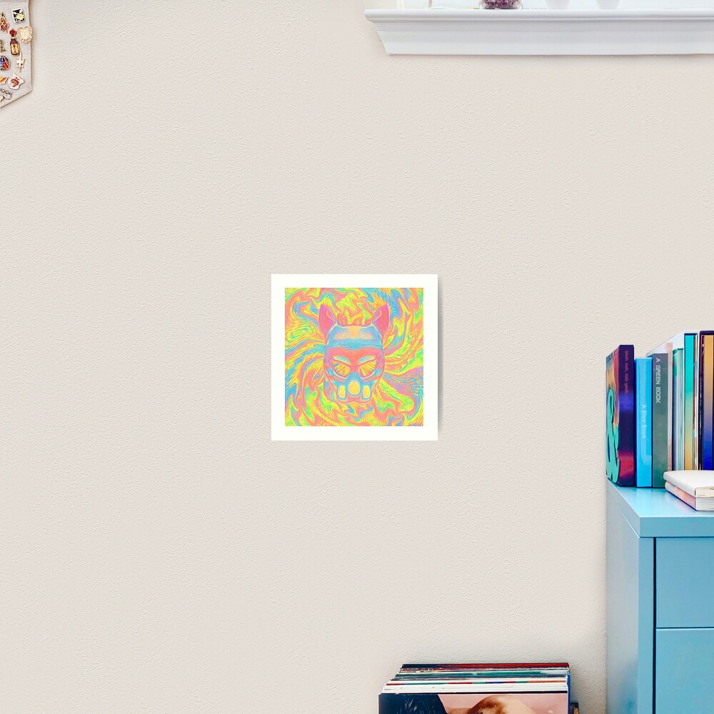 Abstract Mask Art Print