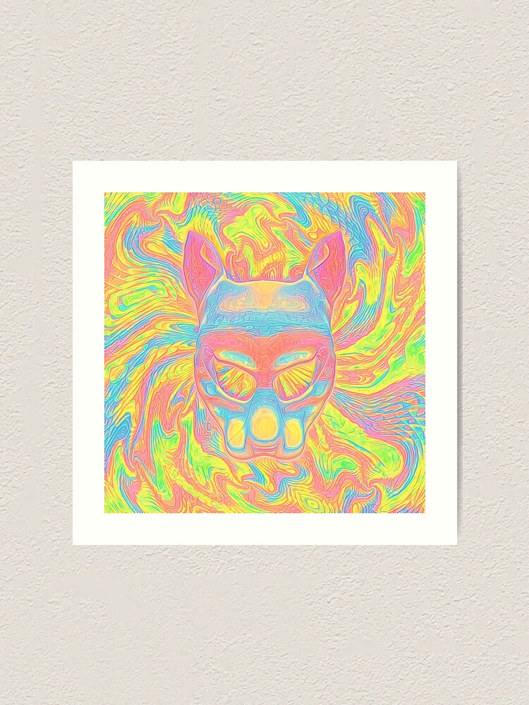 Alternate view of Abstract Mask Art Print