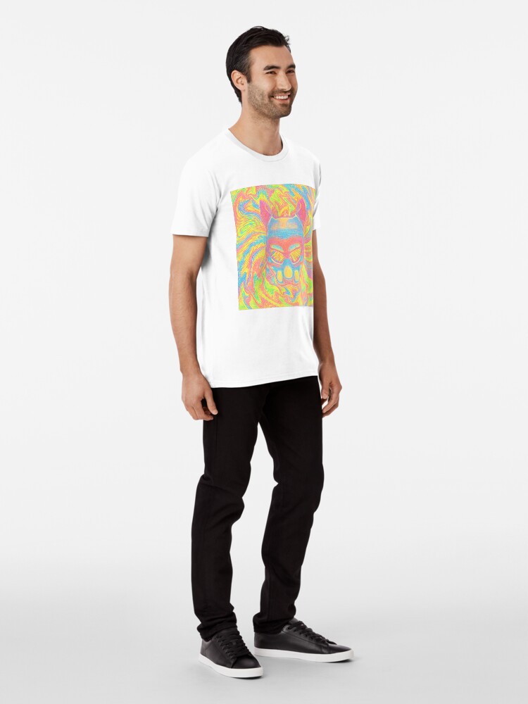 Alternate view of Abstract Mask Premium T-Shirt