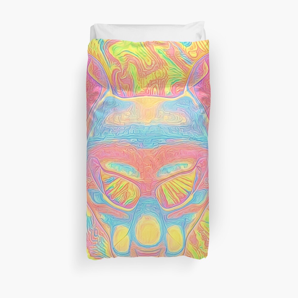 Abstract Mask Duvet Cover