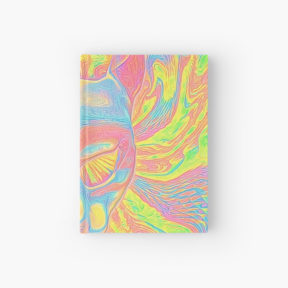 Abstract Mask Hardcover Journal