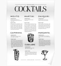 Cocktail Rezepte Poster