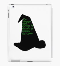 I'm through with playing by the rules of someone else's game iPad Case/Skin