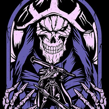 Ainz Sew-on sticker Sorcerer King Iron-on patch Anime Overlord embroidery  Ainz Ooal Gown patch Hook and loop Mga embroidered Sew-on patch Halloween  Skull gift