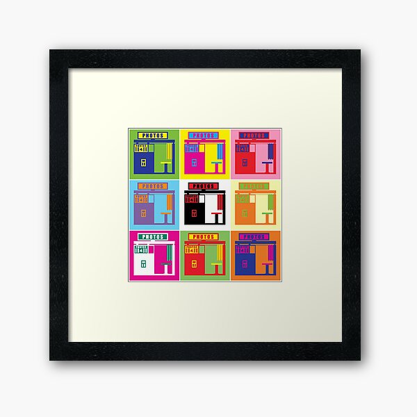 Warhol Photobooth Framed Art Print