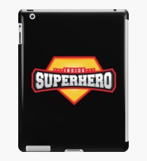Superhero inside emblem design iPad Case/Skin