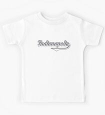 Indianapolis - Indiana - Vintage Sports Typography Kids Tee