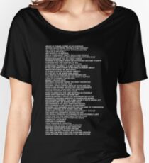 Frank Ocean Nikes Shirt Jenny Holzer Truisms Blonde Women's Relaxed Fit T-Shirt