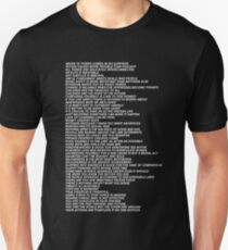 Frank Ocean Nikes Shirt Jenny Holzer Truisms Blonde Unisex T-Shirt