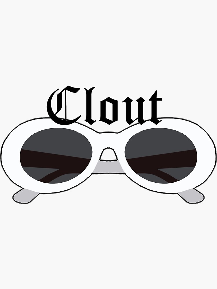 "Clout Goggles" Sticker by tatebreeland | Redbubble