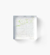 USGS TOPO Map Indiana IN Brookston NW 156315 1962 24000 Acrylic Block